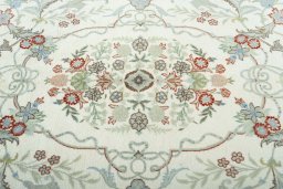 Central medallion detail of New Kashmar rug from Iran / Persia
