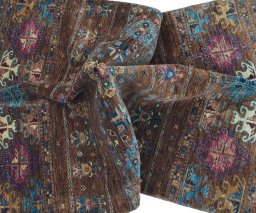 Full view of New Samarkand rug from Pakistan, 177 × 122 cm in Yellow tones