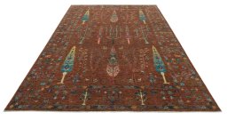 Surface texture of New Farahan rug with natural Wool and intricate pattern