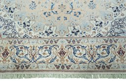 Full view of 2000s Nain rug from Iran / Persia, 306 × 200 cm in Red tones