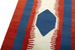 Surface texture of New Modern Design rug with natural Wool and intricate pattern