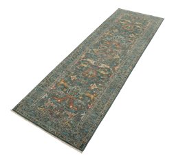 Close-up detail of New Farahan rug from Pakistan showing Wool weave