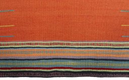 Central medallion detail of New Kilim Sofre rug from Turkey