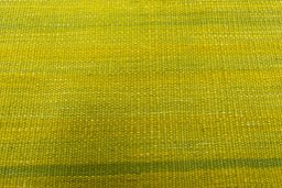 Backside of handmade New Kilim Sofre rug showing knot structure and weave density