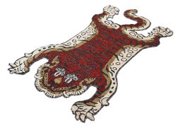 Close-up detail of New Farahan rug from Pakistan showing Wool weave