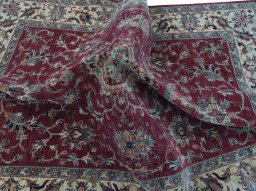 Full view of New Farahan rug from Pakistan, 202 × 153 cm in Red tones