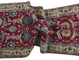 Full view of New Farahan rug from Pakistan, 230 × 94 cm in Red tones
