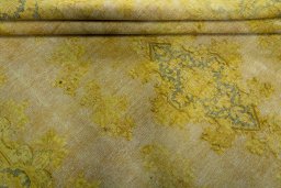 Close-up detail of 1950s Vintage rug from Pakistan showing Wool weave