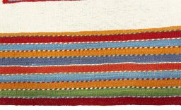 Central medallion detail of New Kilim Sofre rug from Turkey