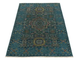 Surface texture of New Mamluk rug with natural Wool and intricate pattern