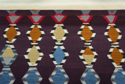 Full view of New Modern Design rug from Turkey, 199 × 127 cm in Red tones