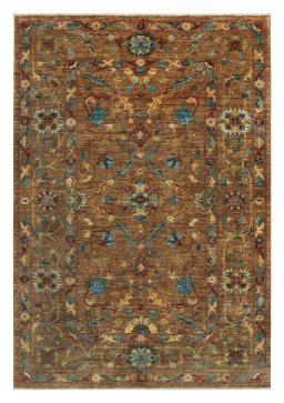 Full view of New Farahan rug from Pakistan, 184 × 127 cm in Yellow tones