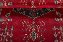 Corner detail of 2000s Sirjan rug showing border pattern and Wool pile