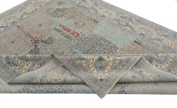 Central medallion detail of New Haj-jalili rug from Pakistan