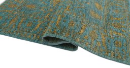 Close-up detail of New Farahan rug from Pakistan showing Wool weave