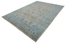 Close-up detail of New Farahan rug from Pakistan showing Wool weave