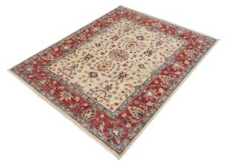Close-up detail of New Farahan rug from Pakistan showing Wool weave