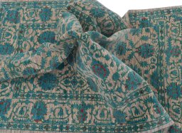 Full view of New Farahan rug from Pakistan, 200 × 154 cm in Beige tones