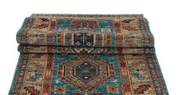Central medallion detail of New Kazak rug from Pakistan