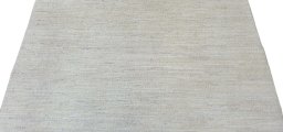 Backside of handmade New Morocco rug showing knot structure and weave density
