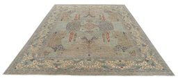 Surface texture of New Haj-jalili rug with natural Wool and intricate pattern