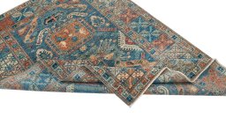 Central medallion detail of New Kazak rug from Pakistan