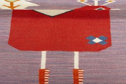 Full view of New Kilim Dastan rug from Turkey, 107 × 95 cm in Multi Color tones