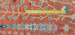 Full view of New Haj-jalili rug from Pakistan, 358 × 277 cm in Red tones