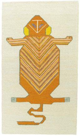 Full view of New Kilim Dastan rug from Turkey, 143 × 81 cm in Multi Color tones