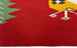 Central medallion detail of New Kilim Dastan rug from Turkey