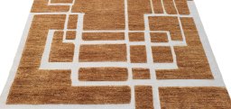Surface texture of New Morocco rug with natural Wool and intricate pattern