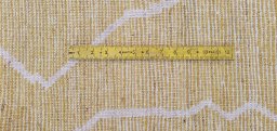 Full view of New Morocco rug from Pakistan, 246 × 174 cm in Yellow tones