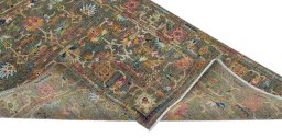 Central medallion detail of New Kazak rug from Pakistan