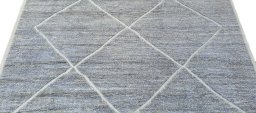 Surface texture of New Morocco rug with natural Wool and intricate pattern