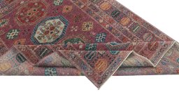 Central medallion detail of New Kazak rug from Pakistan