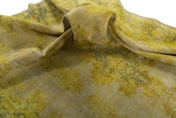 Surface texture of 1950s Vintage rug with natural Wool and intricate pattern