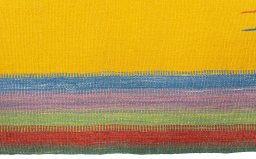 Central medallion detail of New Kilim Sofre rug from Turkey
