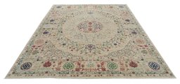 Surface texture of New Haj-jalili rug with natural Wool and intricate pattern