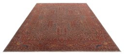 Surface texture of New Haj-jalili rug with natural Wool and intricate pattern