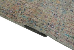 Close-up detail of New Haj-jalili rug from Pakistan showing Wool weave