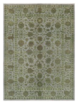 Full view of New Farahan rug from Pakistan, 198 × 148 cm in Gray tones