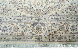 Full view of 2000s Nain rug from Iran / Persia, 300 × 197 cm in Beige tones