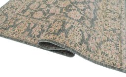 Close-up detail of New Farahan rug from Pakistan showing Wool weave