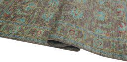 Close-up detail of New Farahan rug from Pakistan showing Wool weave