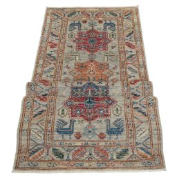 Central medallion detail of New Kazak rug from Pakistan