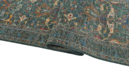 Close-up detail of New Farahan rug from Pakistan showing Wool weave