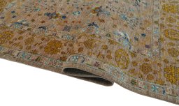 Close-up detail of New Farahan rug from Pakistan showing Wool weave