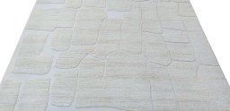 Surface texture of New Morocco rug with natural Wool and intricate pattern
