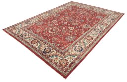 Close-up detail of New Farahan rug from Pakistan showing Wool weave