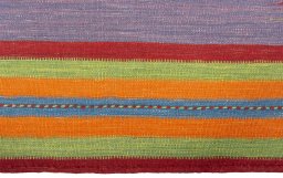 Central medallion detail of New Kilim Sofre rug from Turkey
